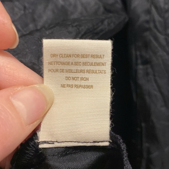 NWT Free people strapless black zipper front crinkle dress. Size 12. - Picture 11 of 14